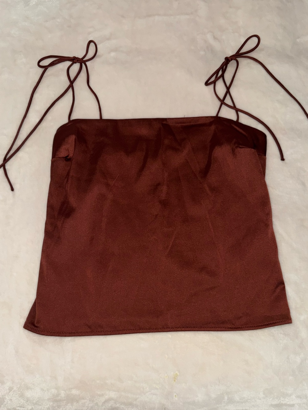 Abercrombie Tie-Strap Satin Tank